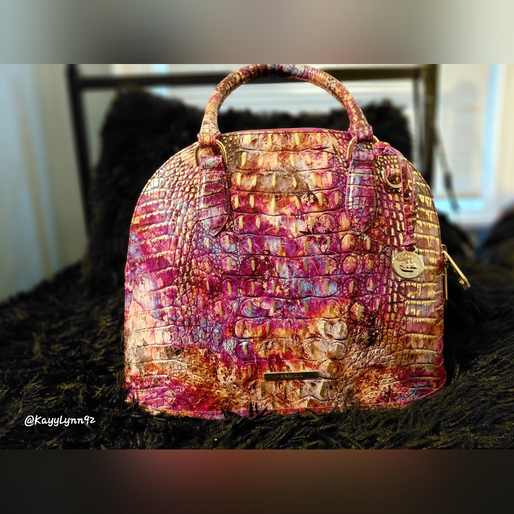 Elegant Multicolor Crocodile-Embossed Women's Bag